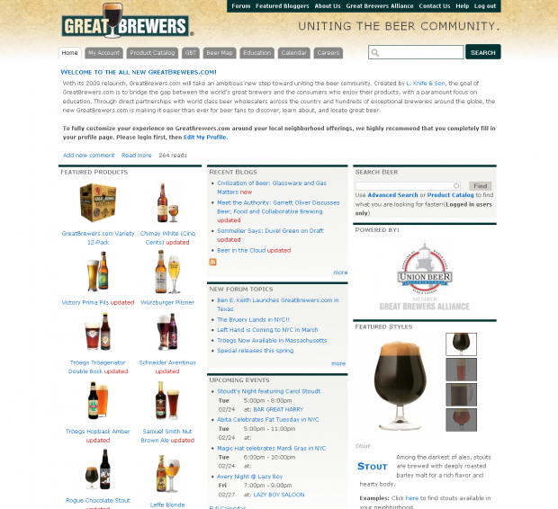 GreatBrewers.com screenshot GreatBrewers.com screenshot