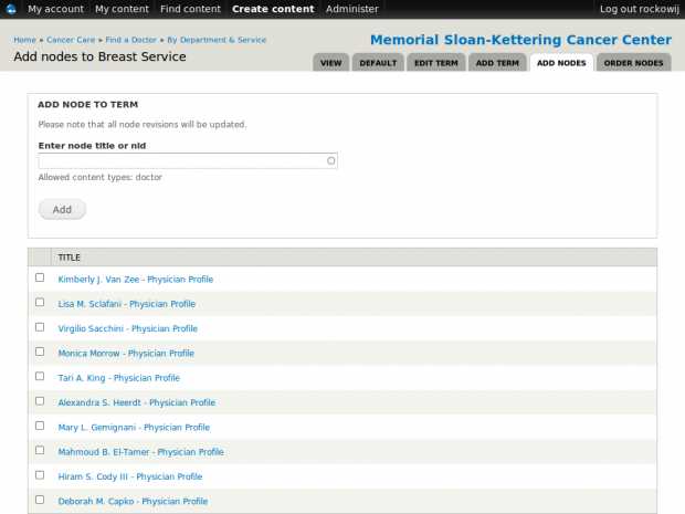 Taxonomy Helper Add Nodes