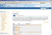 Taxonomy categorization