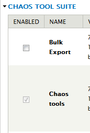 Enabled Chaos Tools