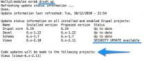 Updating modules with Drush
