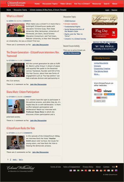 iCitizenForum.com Blog Posts