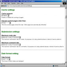System settings