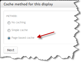 Panels Page Cache