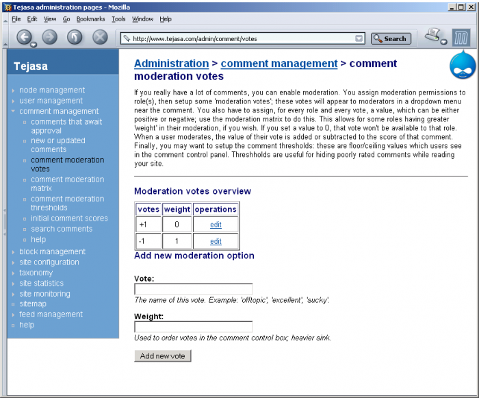 Comment moderation