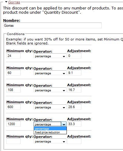 Settings form