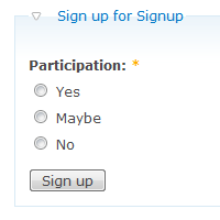 Signup Participation