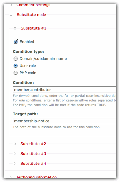 Substitute Node