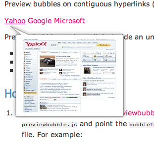 WebSnapr Preview Bubble