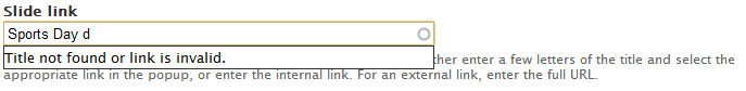 Invalid link/title