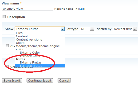 creating view