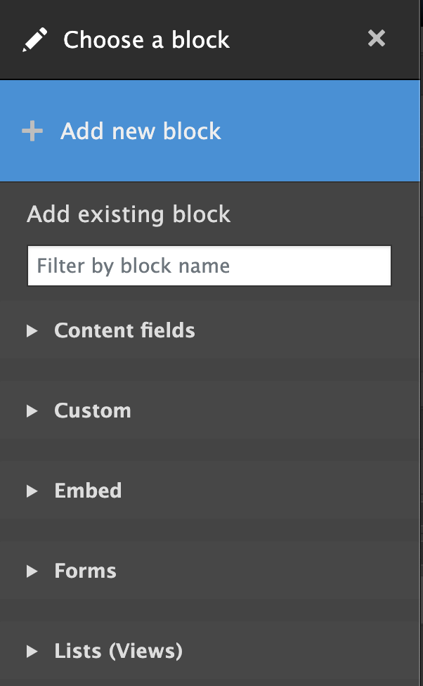 layout builder inline block add ux changes