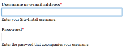 Proposed Login with Username or Email Address