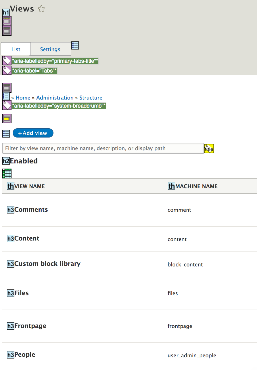 Input with visually hidden label