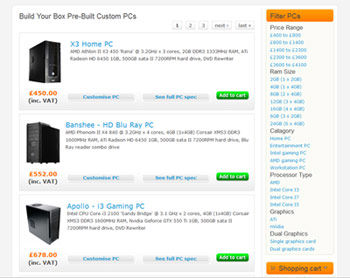 Build Your Box Pre Built PCs