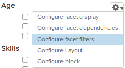 filter configuration