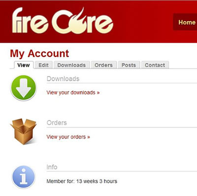 Fire Core - Drupal / Ubercart File Download e-commerce