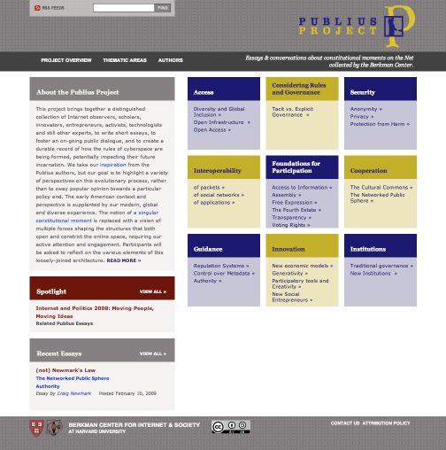 The Publius Project The Publius Project
