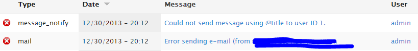 screenshot the php error messages