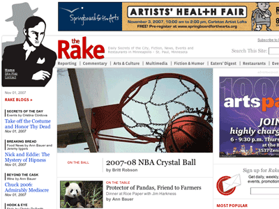 The Rake Magazine's home page
