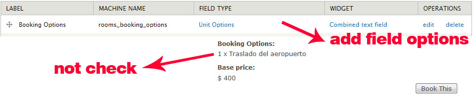 options error