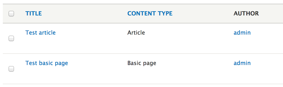 Content listing text alignment