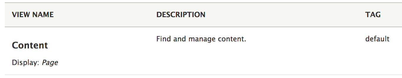Views listing text alignment