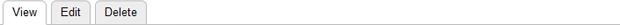 Content delete tab.