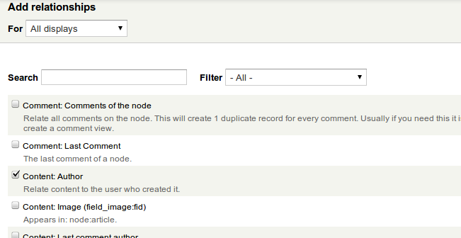 User Article auhor relationship