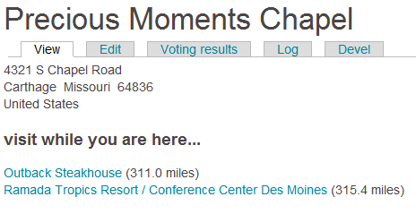 Node page sample output two