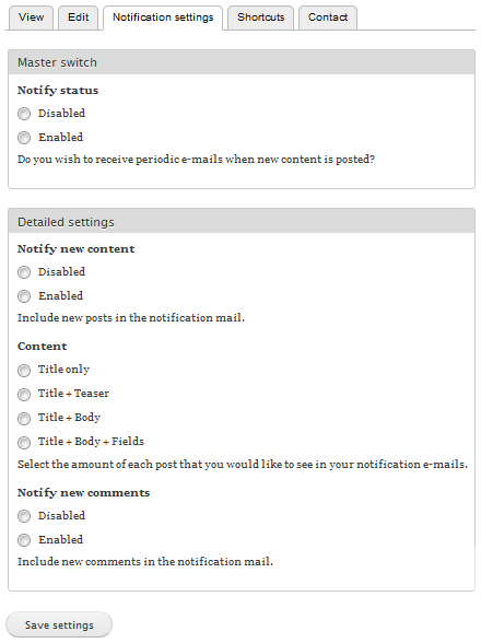 Notify UI