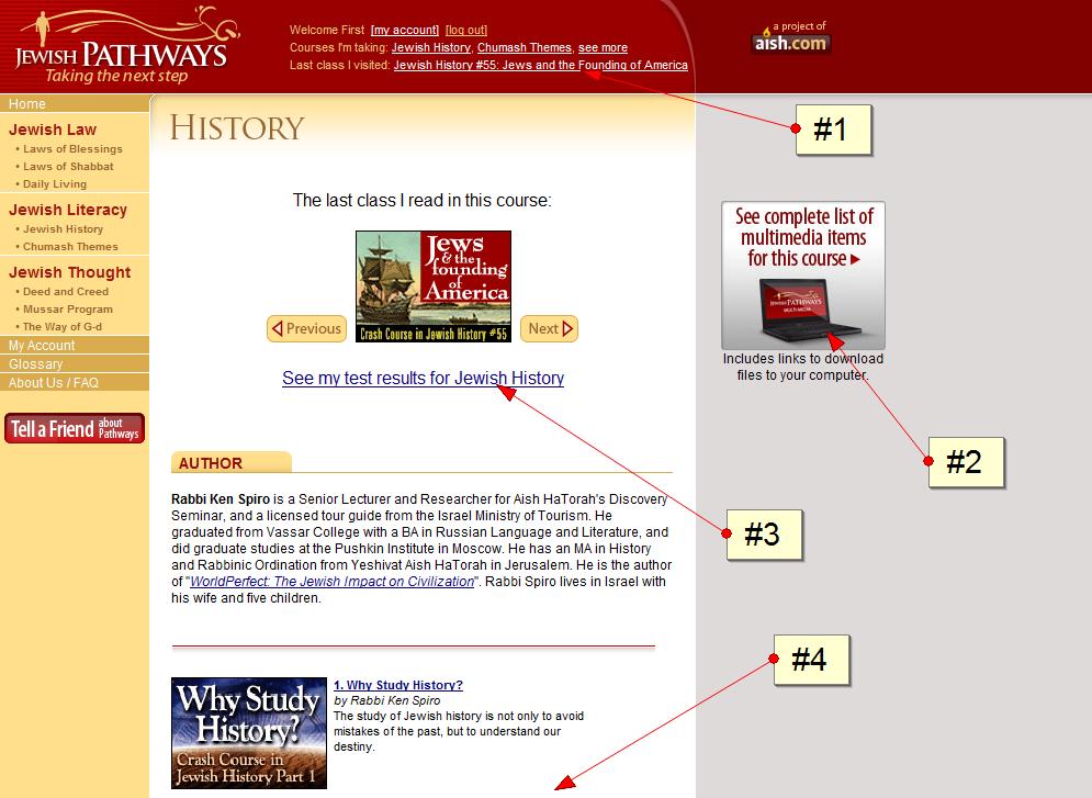 Layout for authorized users - Jewish Pathways