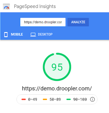 page speed