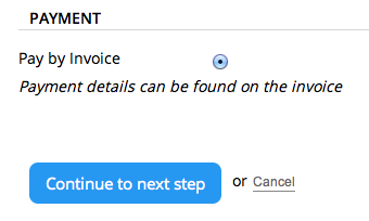 Pay by invoice example with Payment module
