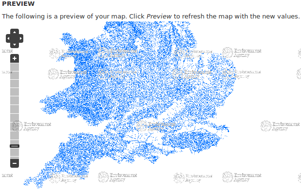 Map with custom projections