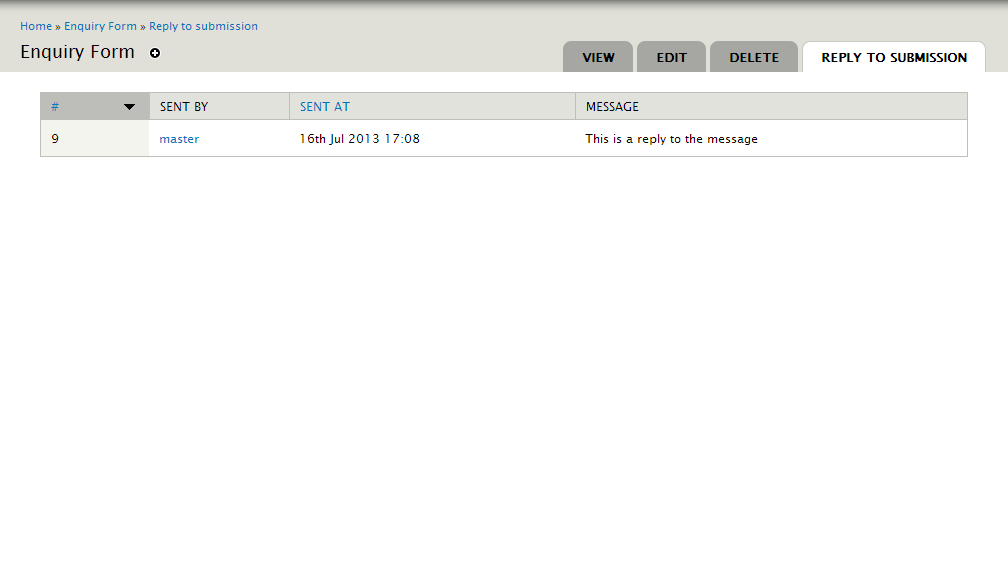 iew a reply to a submission