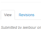 revisions tab