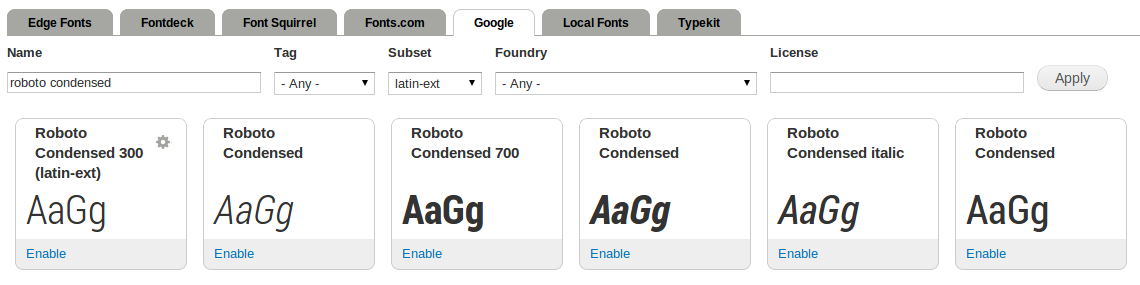 roboto condensed
