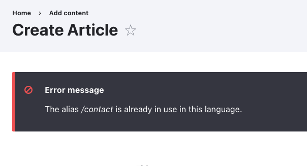 same path alias constrains
