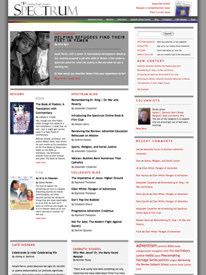 Spectrum Magazine home page