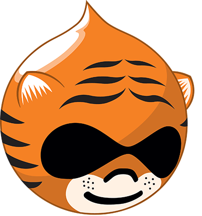 Tiger Druplicon from DrupalCamp NJ Tiger Druplicon