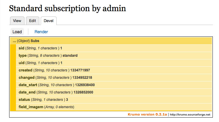 Subs Devel Integration
