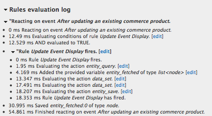 update rule log
