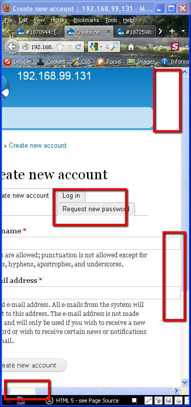 user page