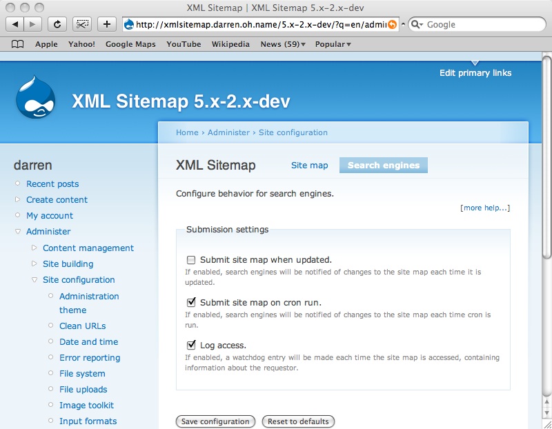 Drupal Xml Sitemap Webmaster Tools