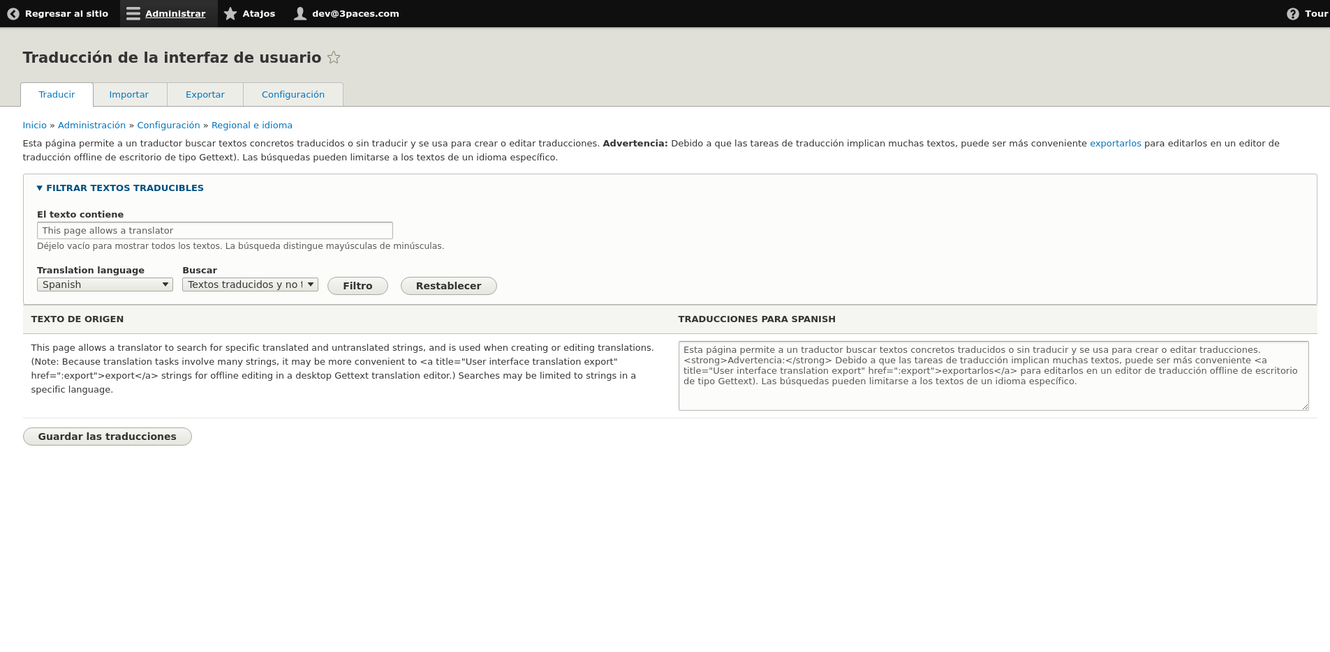 Drupal 8.6.x - show interface in the right language