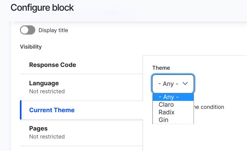 List conditional theme