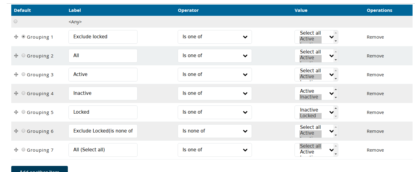 list field settings 2