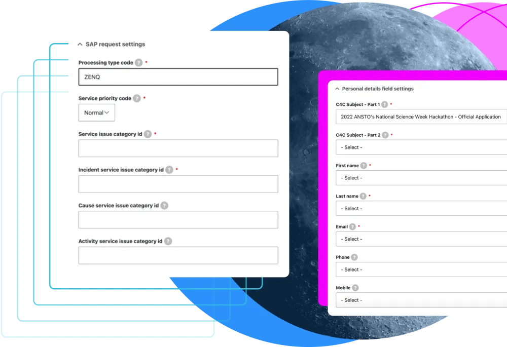 ANSTO website webforms