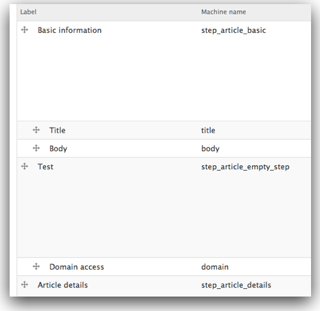 manage fields